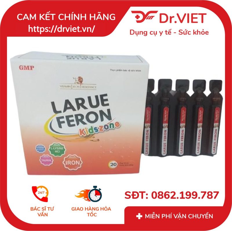 Siro Larue Feron bổ sung sắt giúp ăn ngon miệng Hộp 20 ống 14 Siro Larue Feron bổ sung sắt giúp ăn ngon miệng Hộp 20 ống