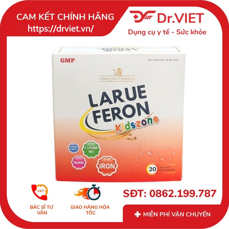 Siro Larue Feron bổ sung sắt giúp ăn ngon miệng Hộp 20 ống 9 Siro Larue Feron bổ sung sắt giúp ăn ngon miệng Hộp 20 ống