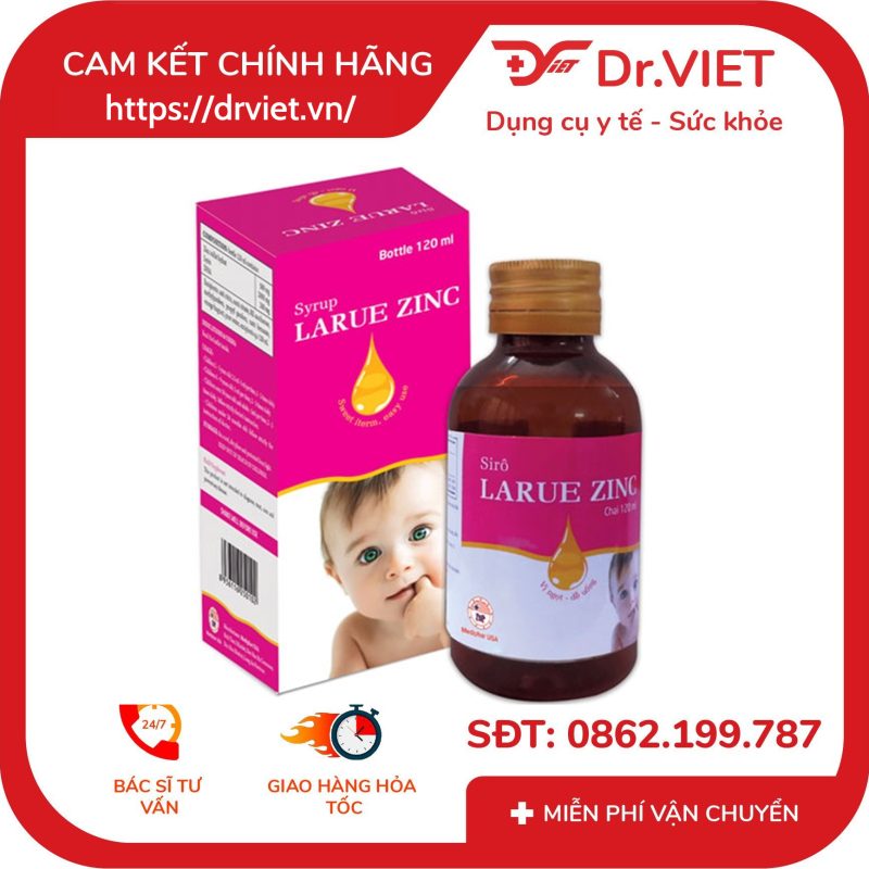 Siro Larue Zinc bổ sung Lysine giúp ăn ngon miệng