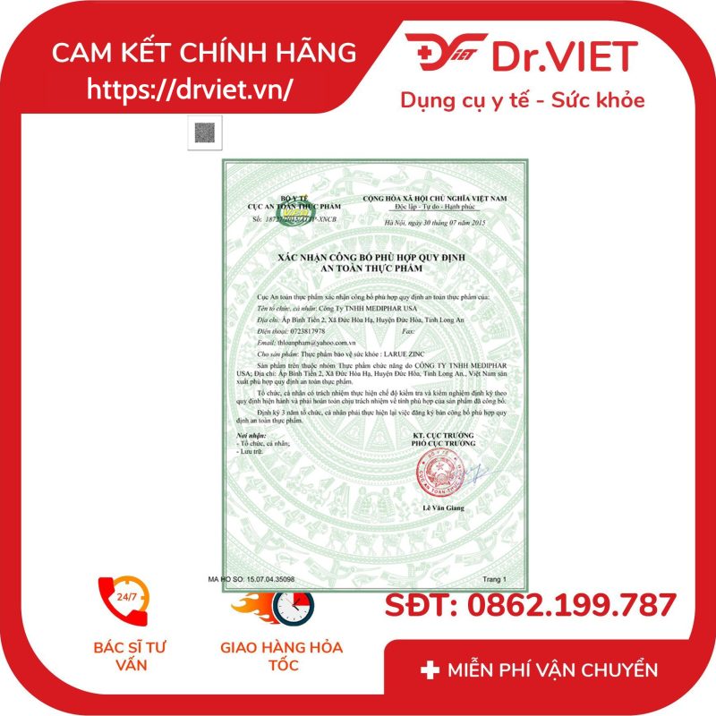 Siro Larue Zinc bổ sung Lysine giúp ăn ngon miệng