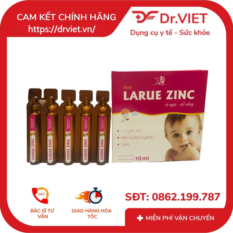 Siro Larue Zinc bổ sung Lysine giúp ăn ngon miệng