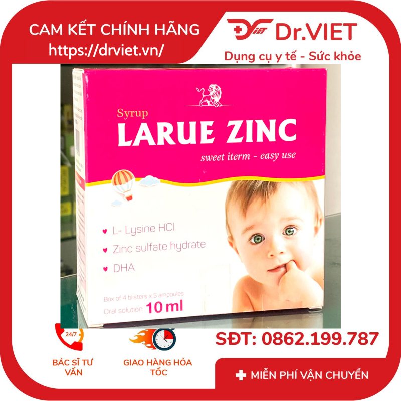 Siro Larue Zinc bổ sung Lysine giúp ăn ngon miệng