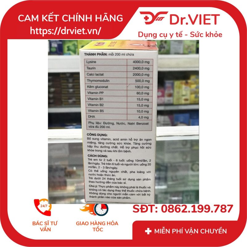 Siro Kiddi Biolysine hỗ trợ ăn ngon 14 Siro Kiddi Biolysine hỗ trợ ăn ngon