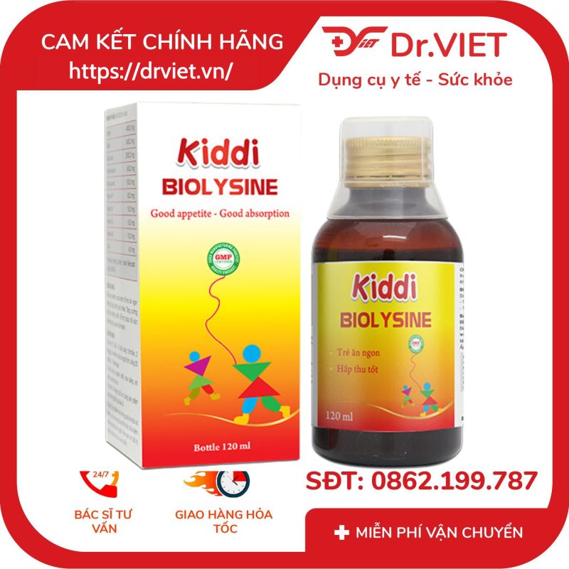 Alternative view of Siro Kiddi Biolysine hỗ trợ ăn ngon