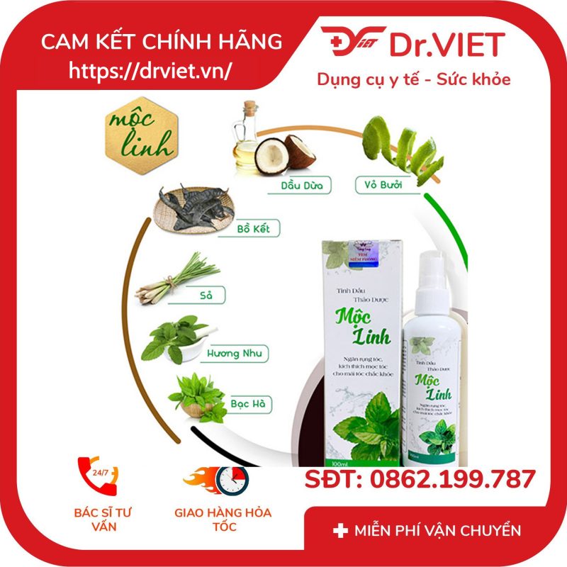 Alternative view of Tinh dầu thảo dược Mộc Linh hỗ trợ mọc tóc