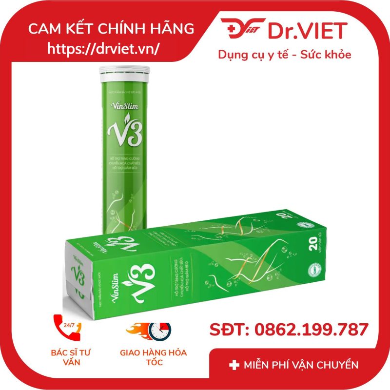 Viên sủi giảm cân Vinslim V3 11 Viên sủi giảm cân Vinslim V3
