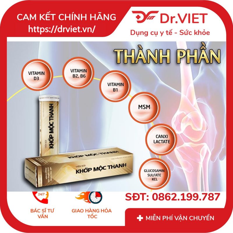 Viên sủi khớp Mộc Thanh hỗ trợ giảm đau khớp 11 Viên sủi khớp Mộc Thanh hỗ trợ giảm đau khớp