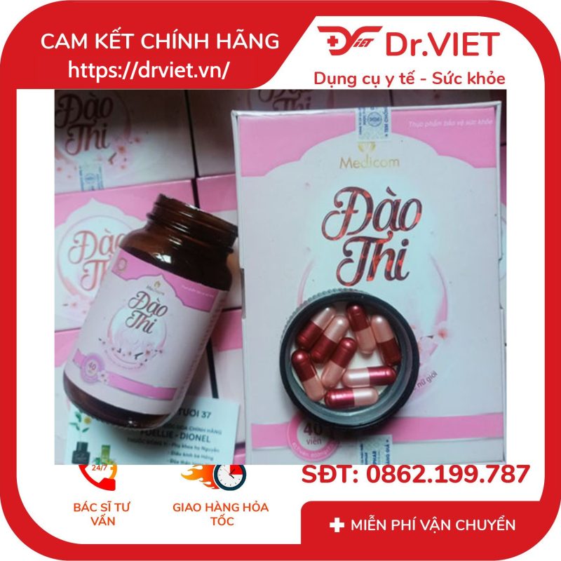 Viên uống Đào Thi hỗ trợ tăng kích thước vòng 1 12 Viên uống Đào Thi hỗ trợ tăng kích thước vòng 1