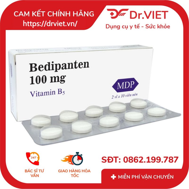 Viên uống Bedipanten 100mg bổ sung Vitamin B5
