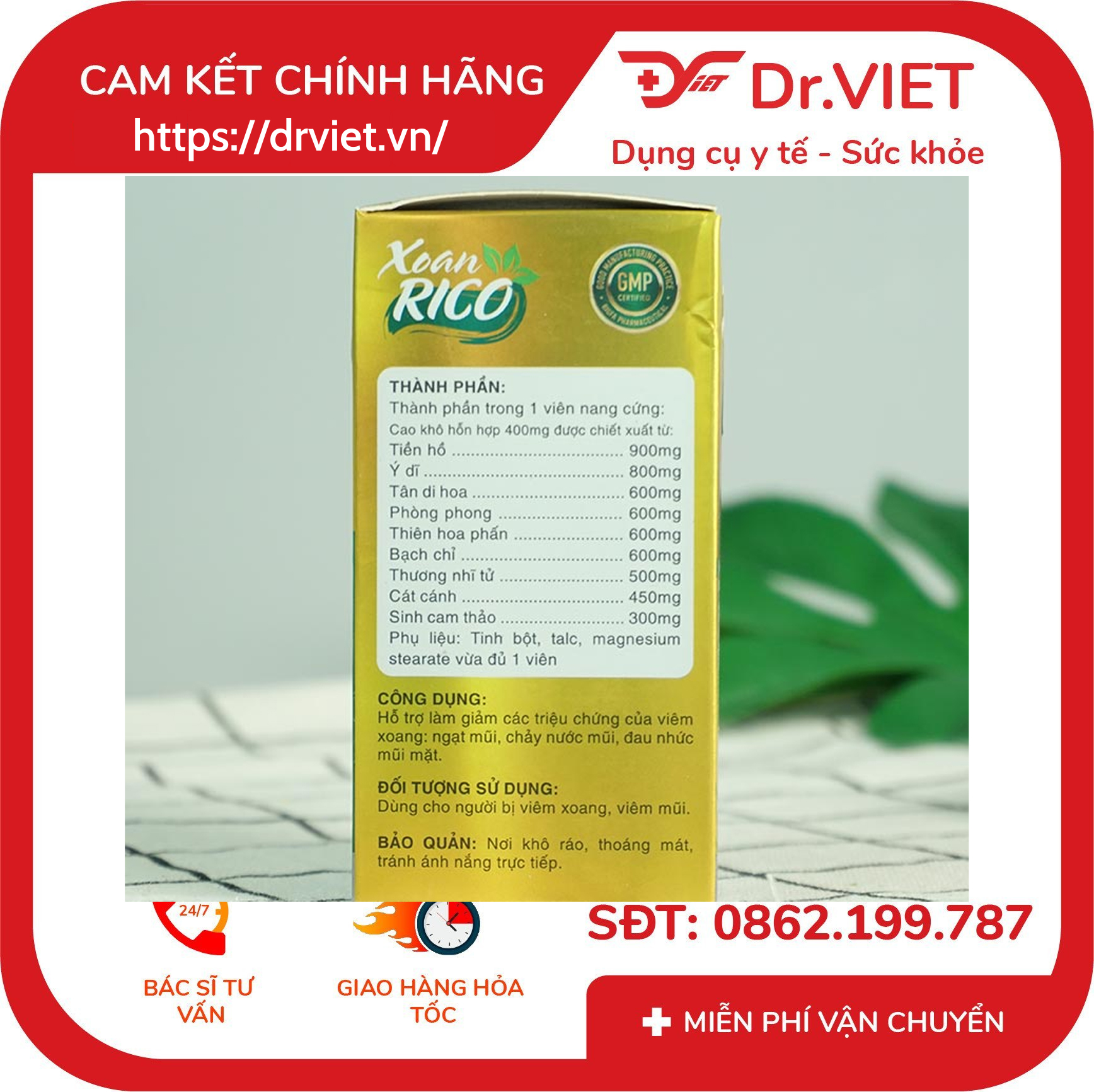 Xoan Rico hỗ trợ thông mũi thông xoang 5 Xoan Rico hỗ trợ thông mũi thông xoang