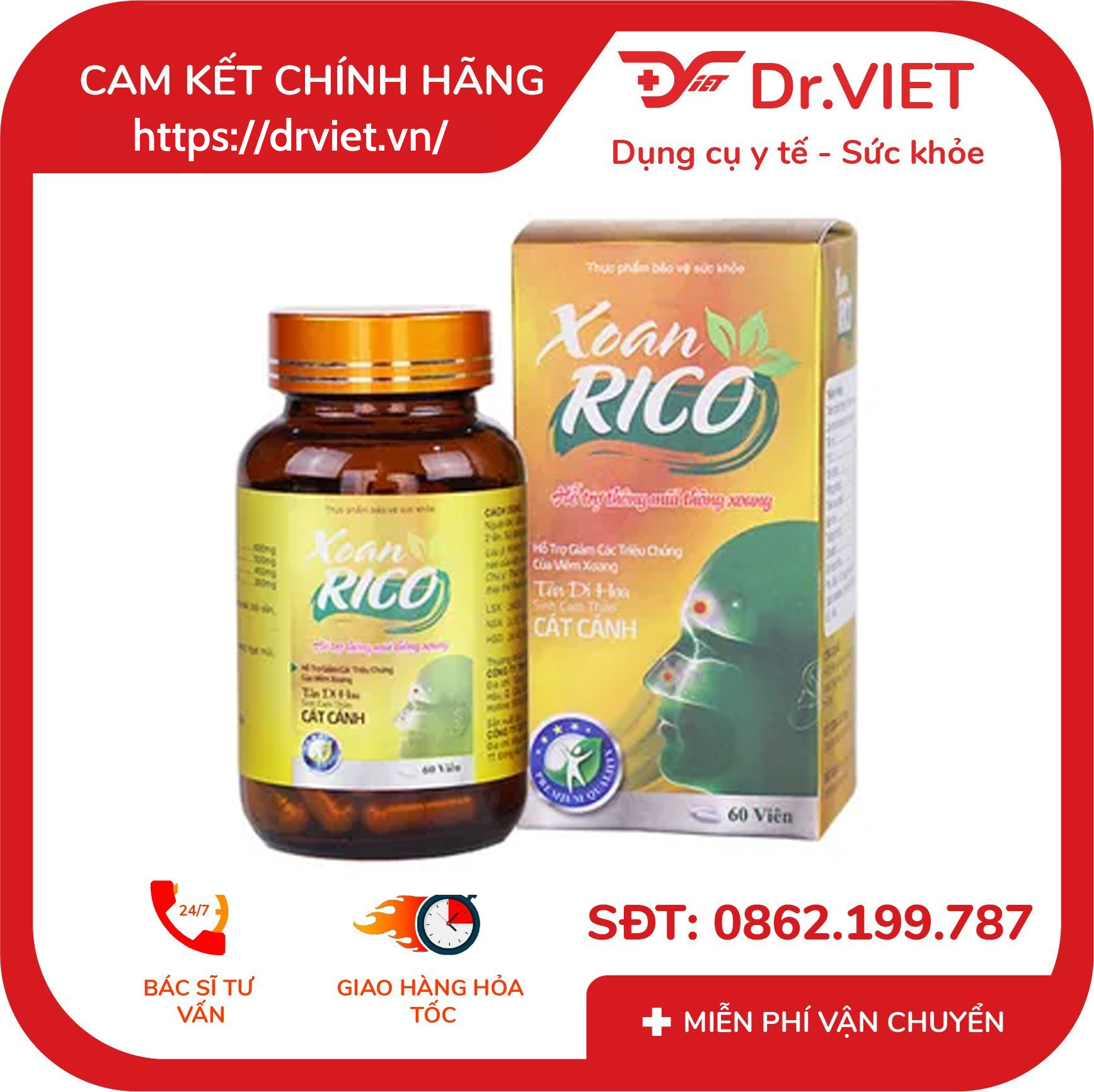 Xoan Rico hỗ trợ thông mũi thông xoang 6 Xoan Rico hỗ trợ thông mũi thông xoang