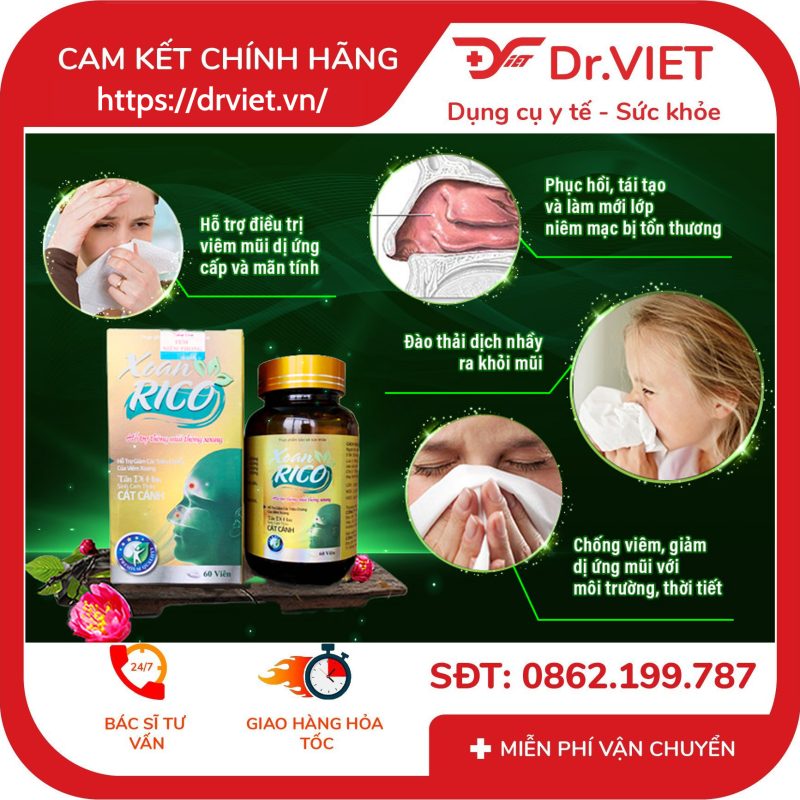 Xoan Rico hỗ trợ thông mũi thông xoang 12 Xoan Rico hỗ trợ thông mũi thông xoang