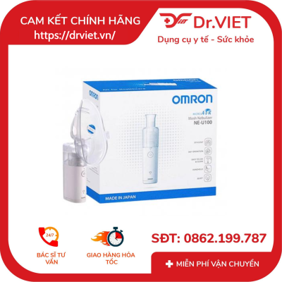 Máy xông mũi họng dạng lưới rung siêu âm Omron NE-U100