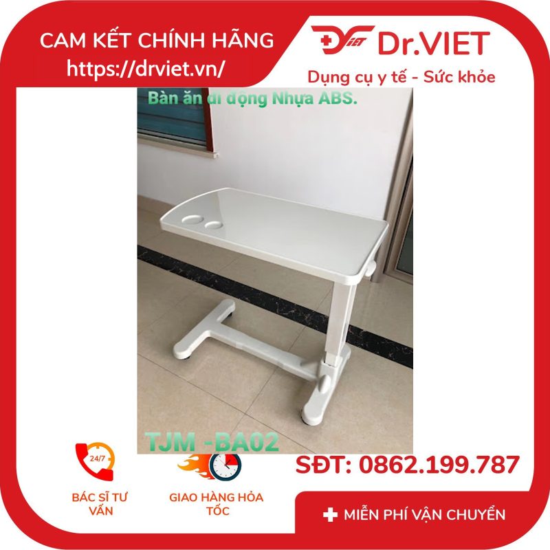 Bàn ăn di động nhựa ABS Tajermy TJM-BA02 9 Bàn ăn di động nhựa ABS Tajermy TJM-BA02