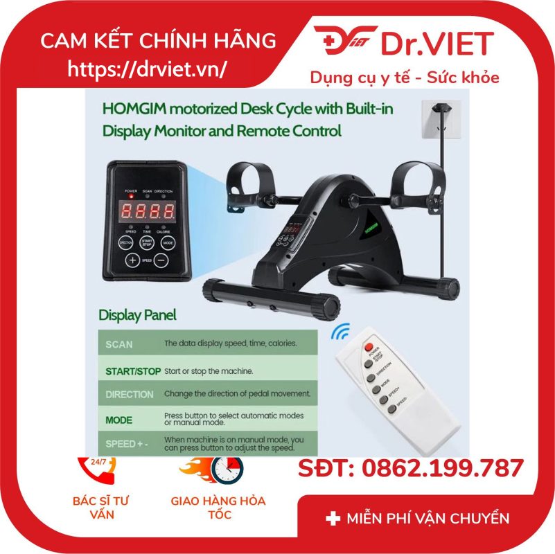 Bàn đạp điện tập tay chân thế hệ mới TD001P-8
