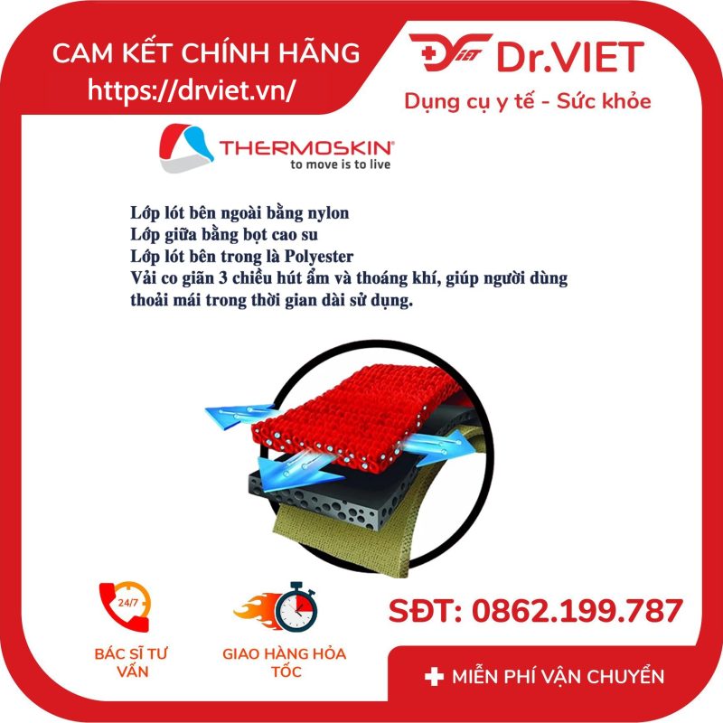 Băng nẹp cơ dưới khuỷu tay Thermoskin 8*205 Adjustable Tennis Elbow Strap