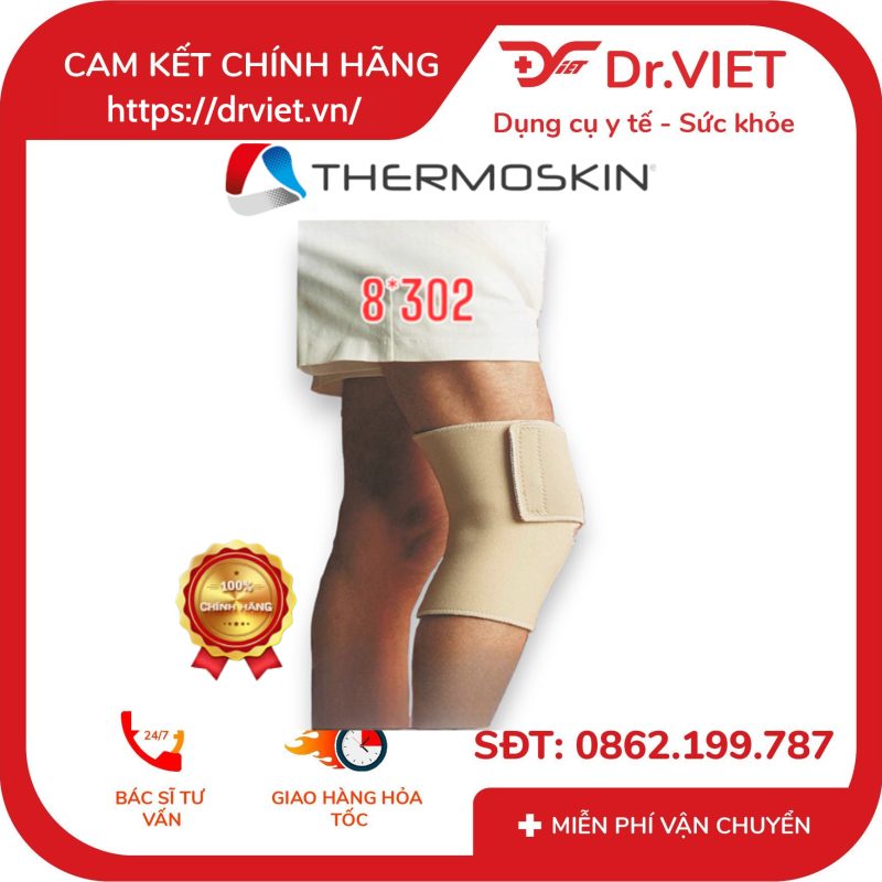 Băng nẹp khớp gối hai bên Thermoskin 8*302 12 Băng nẹp khớp gối hai bên Thermoskin 8*302