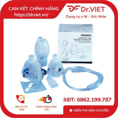 Bộ phụ kiện cho máy xông khí dung Omron NE-C106 đầy đủ 14 Bộ phụ kiện cho máy xông khí dung Omron NE-C106 đầy đủ