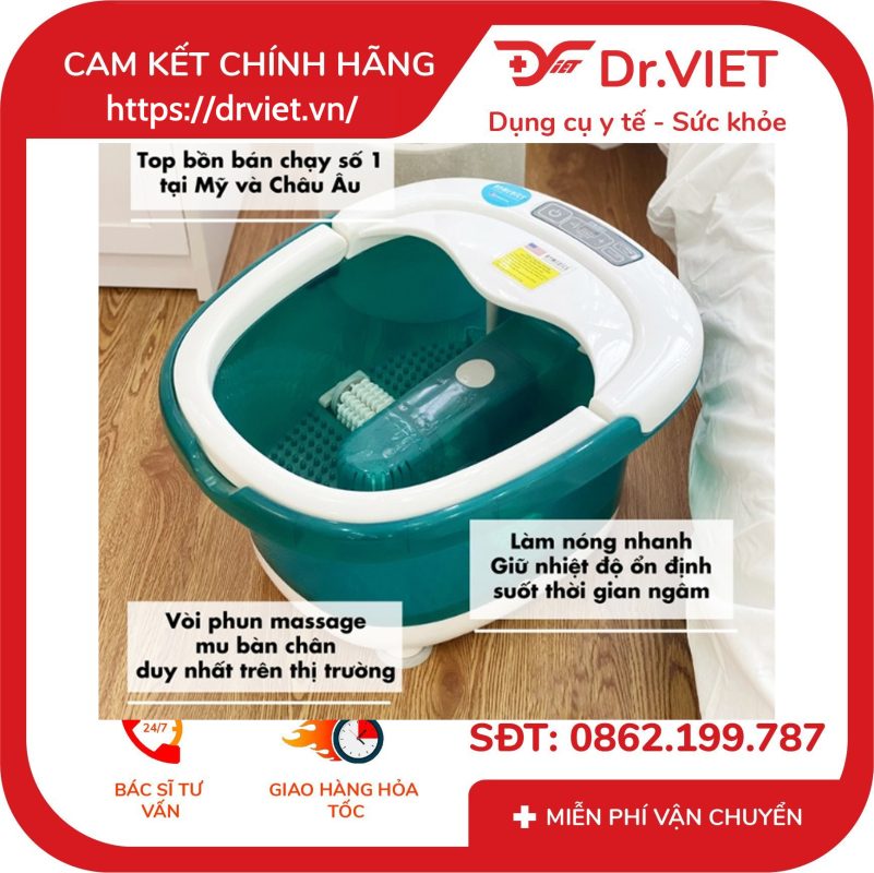 Bồn ngâm chân cao cấp massage HoMedics FB-650