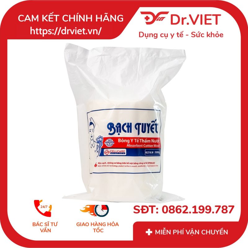 Bông cuộn thấm nước y tế Bạch Tuyết 11 Bông cuộn thấm nước y tế Bạch Tuyết