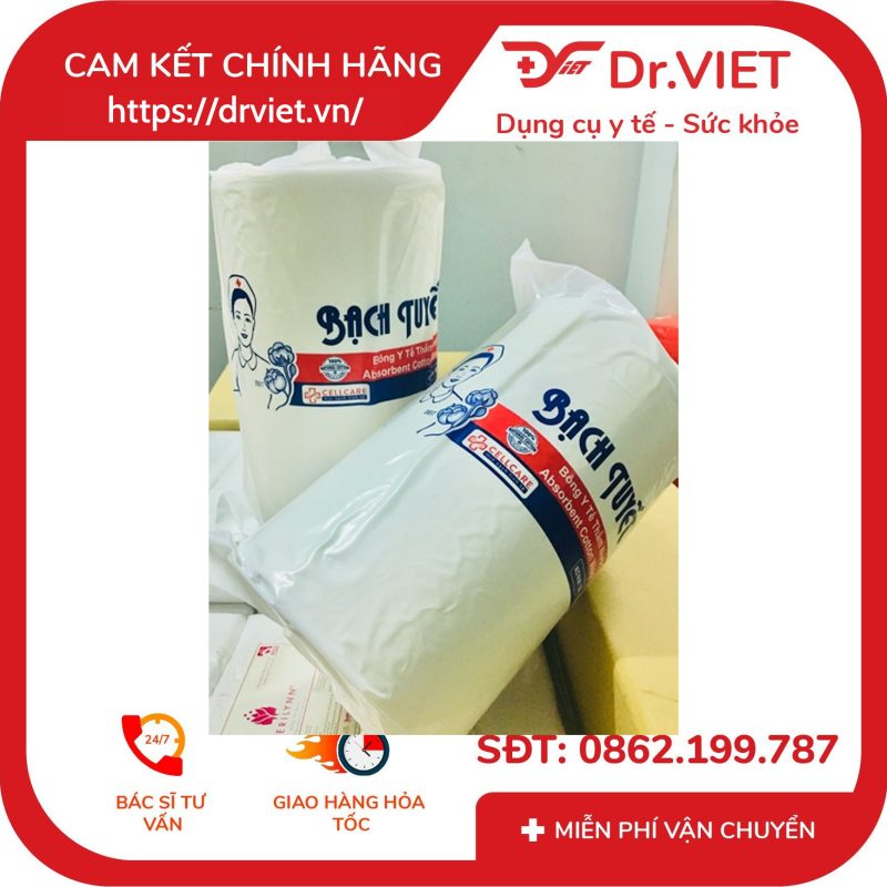 Bông mỡ vàng cuộn Bạch Tuyết 1Kg 11 Bông mỡ vàng cuộn Bạch Tuyết 1Kg