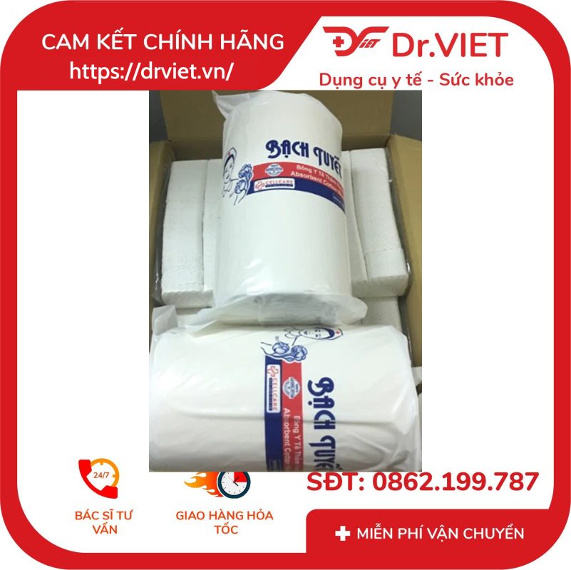 Bông mỡ vàng cuộn Bạch Tuyết 1Kg 13 Bông mỡ vàng cuộn Bạch Tuyết 1Kg