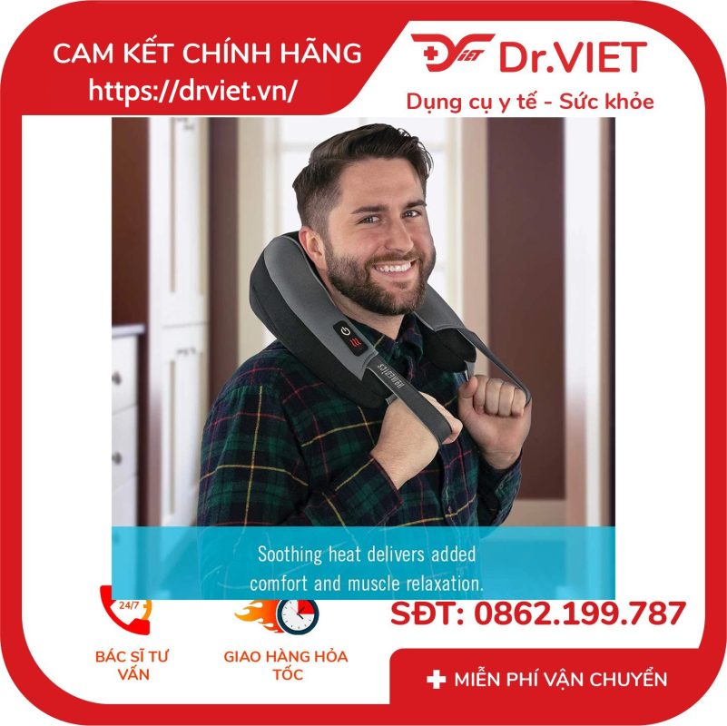 Đai massage cổ vai gáy HoMedics Pro Therapy Vibration NMSQ-217HJ 16 Đai massage cổ vai gáy HoMedics Pro Therapy Vibration NMSQ-217HJ