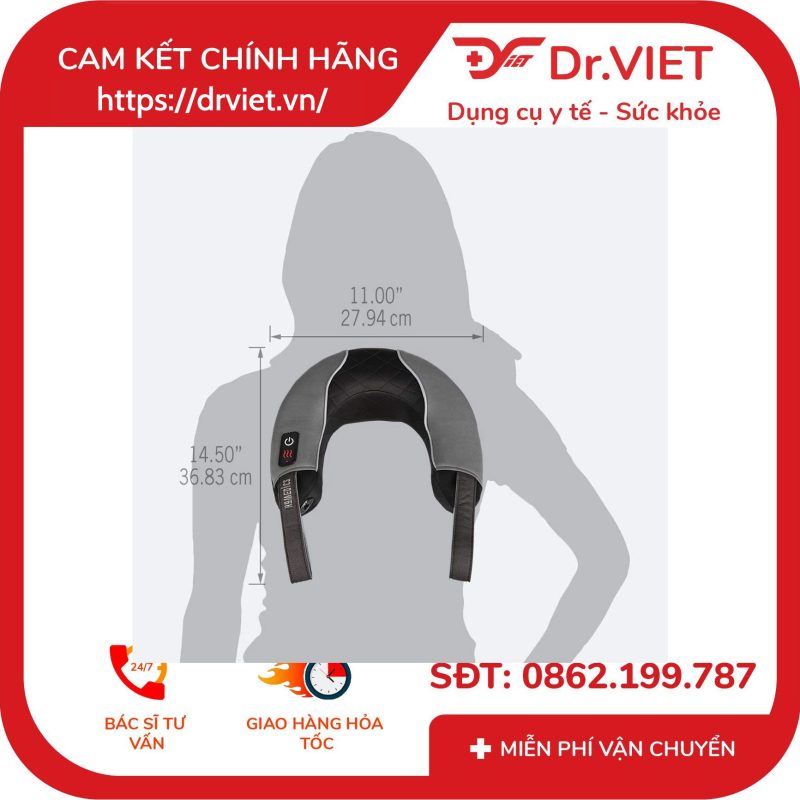 Đai massage cổ vai gáy HoMedics Pro Therapy Vibration NMSQ-217HJ