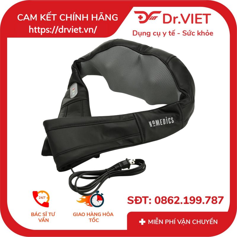 Đai massage Shiatsu cổ vai gáy và toàn thân Homedics NMS-615HJ