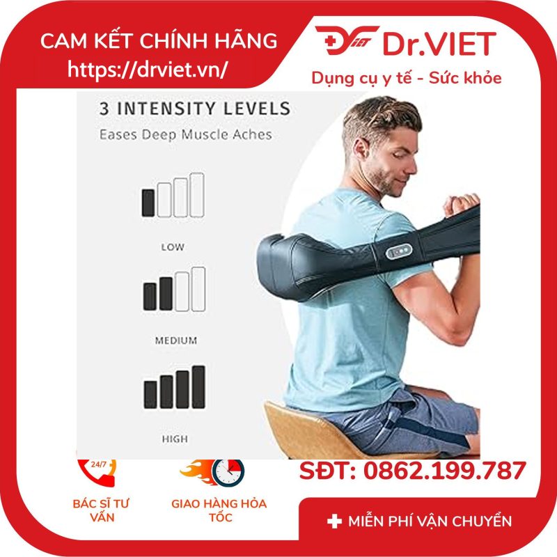 Alternative view of Đai massage Shiatsu cổ vai gáy và toàn thân Homedics NMS-615HJ