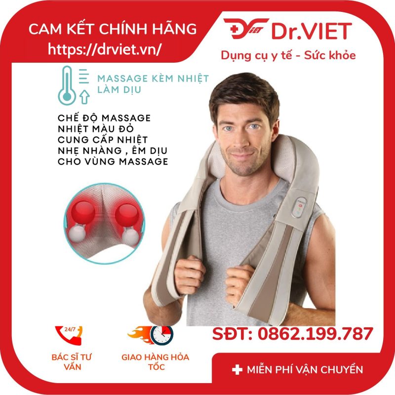 Đai massage vai cổ gáy HoMedics NMS-620H 14 Đai massage vai cổ gáy HoMedics NMS-620H