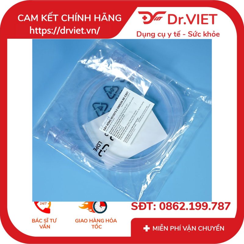Dây xông mũi họng Omron NE-C101/C801/C801KD (PVC 100cm) 8 Dây xông mũi họng Omron NE-C101/C801/C801KD (PVC 100cm)