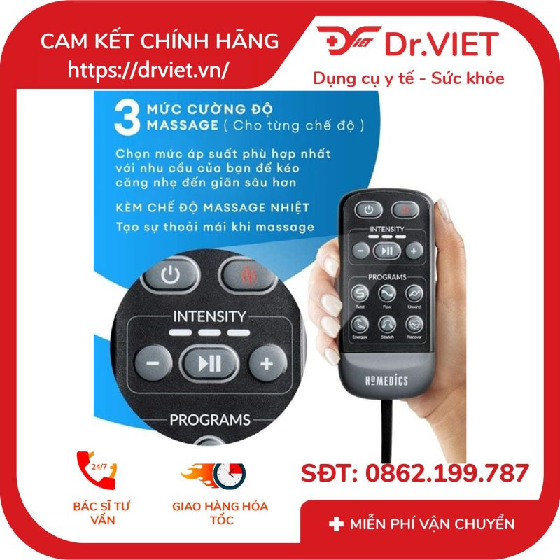 Đệm massage body Shiatsu 3D Homedics BM-AC108HJ 12 Đệm massage body Shiatsu 3D Homedics BM-AC108HJ