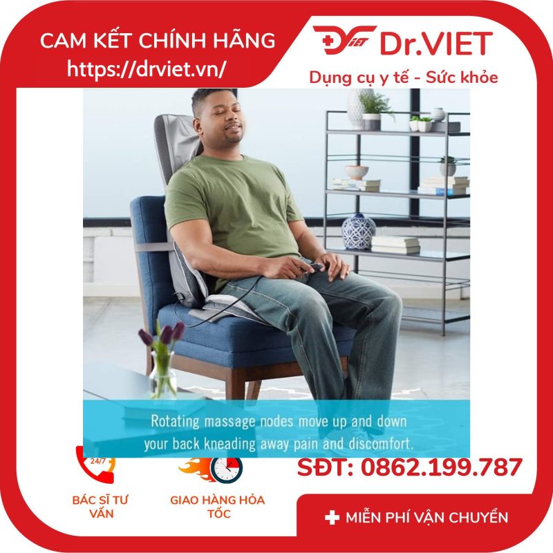 Đệm massage công nghệ GEL touch kèm nhiệt Homedics MCS-846 15 Đệm massage công nghệ GEL touch kèm nhiệt Homedics MCS-846