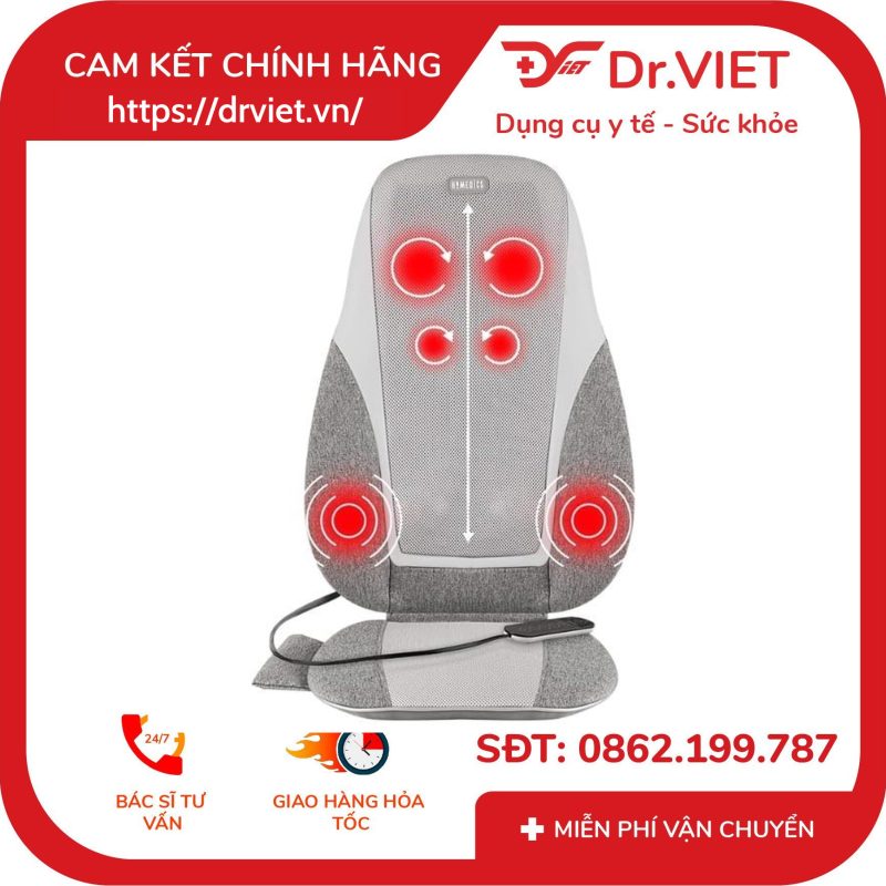 Đệm massage Shiatsu kèm nhiệt Homedics MCS-382 13 Đệm massage Shiatsu kèm nhiệt Homedics MCS-382