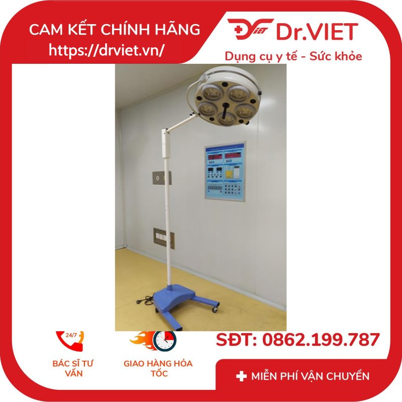 Đèn mổ di động 4 bóng Keling KL04L.I LED 8 Đèn mổ di động 4 bóng Keling KL04L.I LED