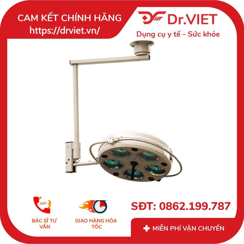 Đèn mổ treo trần 5 bóng Keling KL05.L.I