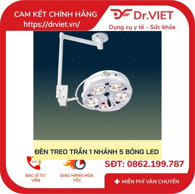 Đèn mổ treo trần 5 bóng Keling KL05.L.I