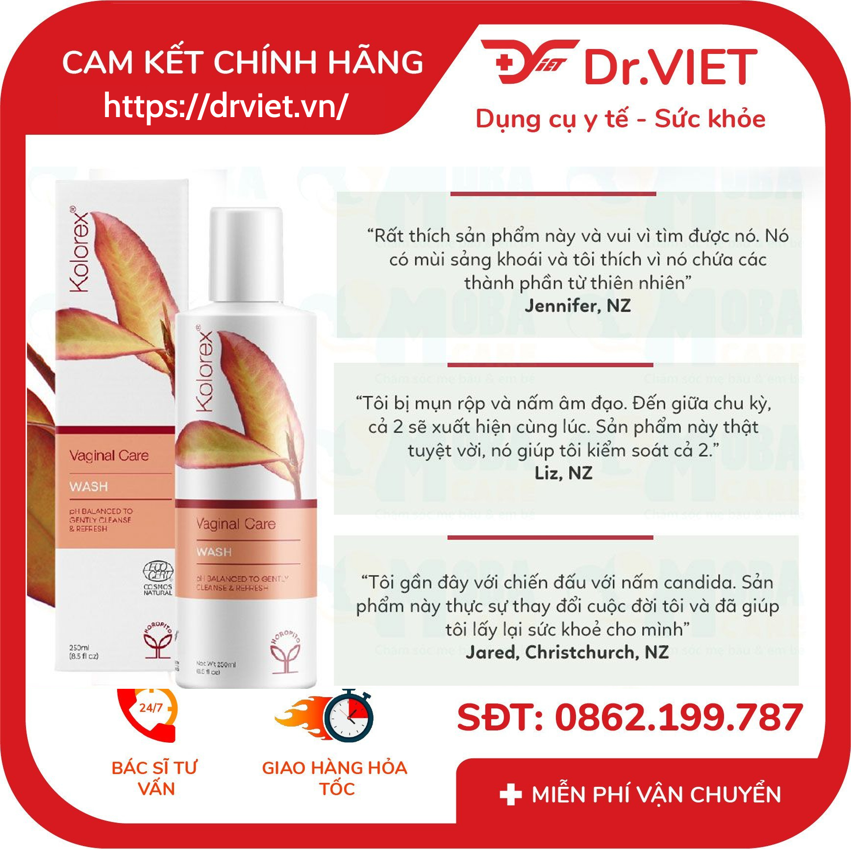 Gel Vệ Sinh Vùng Kín Kolorex Vaginal Care Wash 100ml 4 Gel Vệ Sinh Vùng Kín Kolorex Vaginal Care Wash 100ml