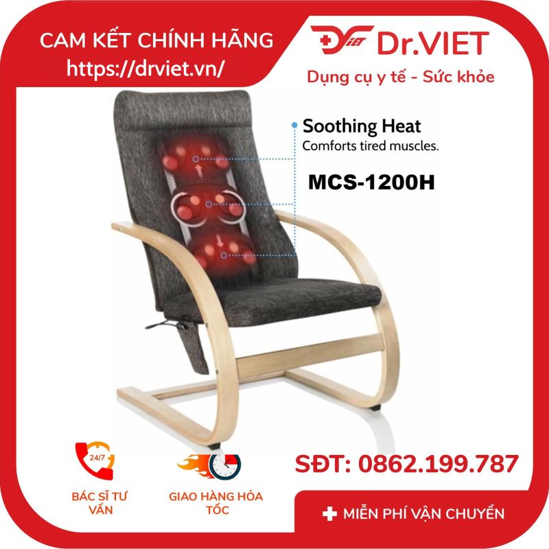 Ghế massage Shiatsu 3D HoMedics MCS-1200H
