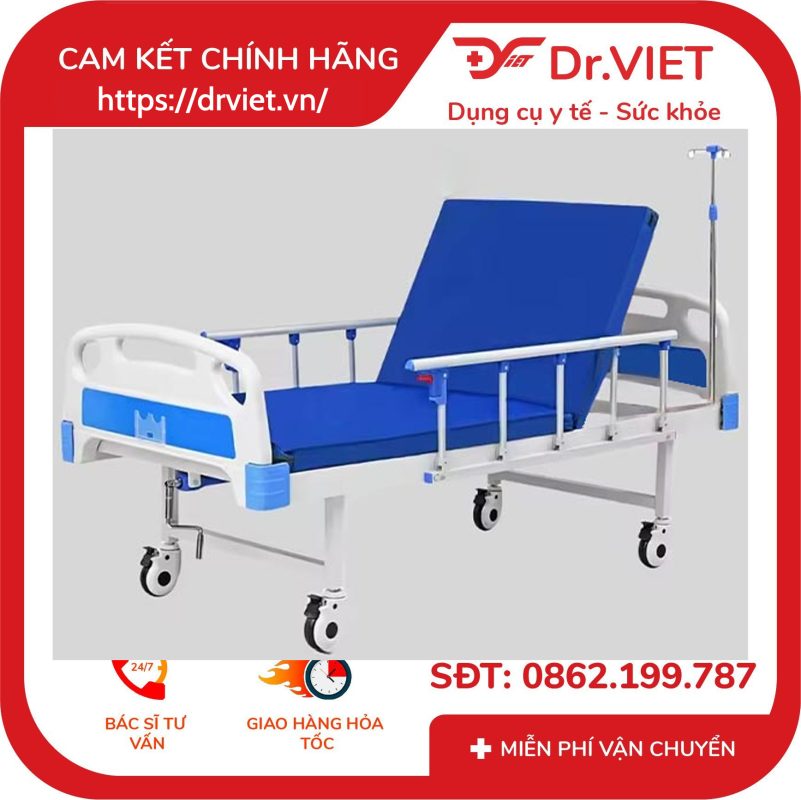 Giường bệnh 1 tay quay Lucass GB-C1 (GB-8E) 14 Giường bệnh 1 tay quay Lucass GB-C1 (GB-8E)