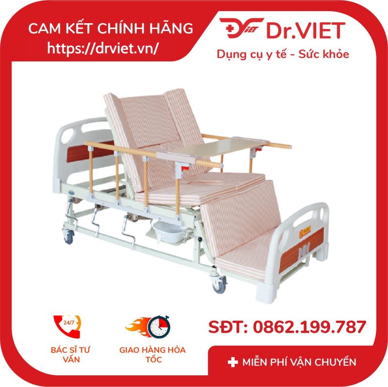 Giường Bệnh 12 chức năng 4 tay quay Model DP-E05