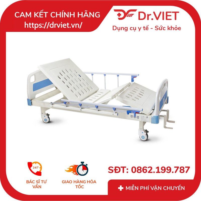 Giường bệnh nhân 2 tay quay Tajermy TJM-G02