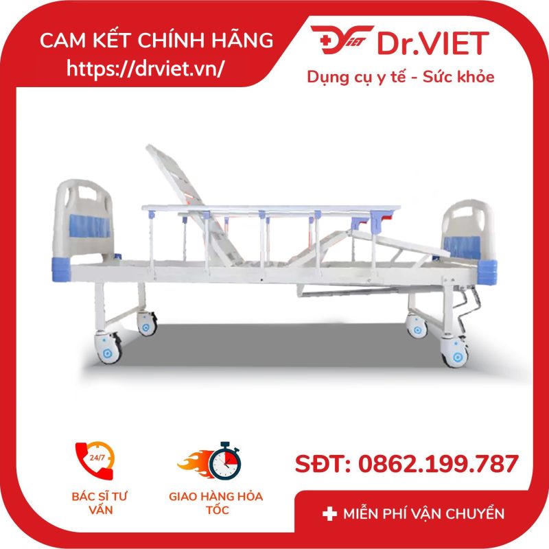 Giường bệnh nhân 2 tay quay Tajermy TJM-G02