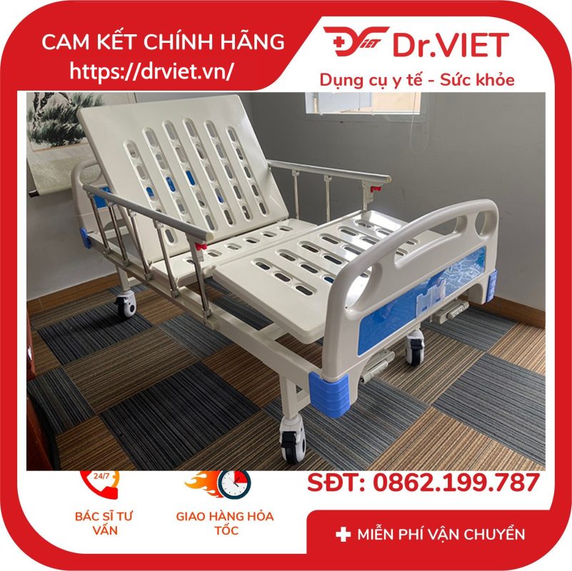 Giường bệnh nhân 2 tay quay Tajermy TJM-G02 14 Giường bệnh nhân 2 tay quay Tajermy TJM-G02