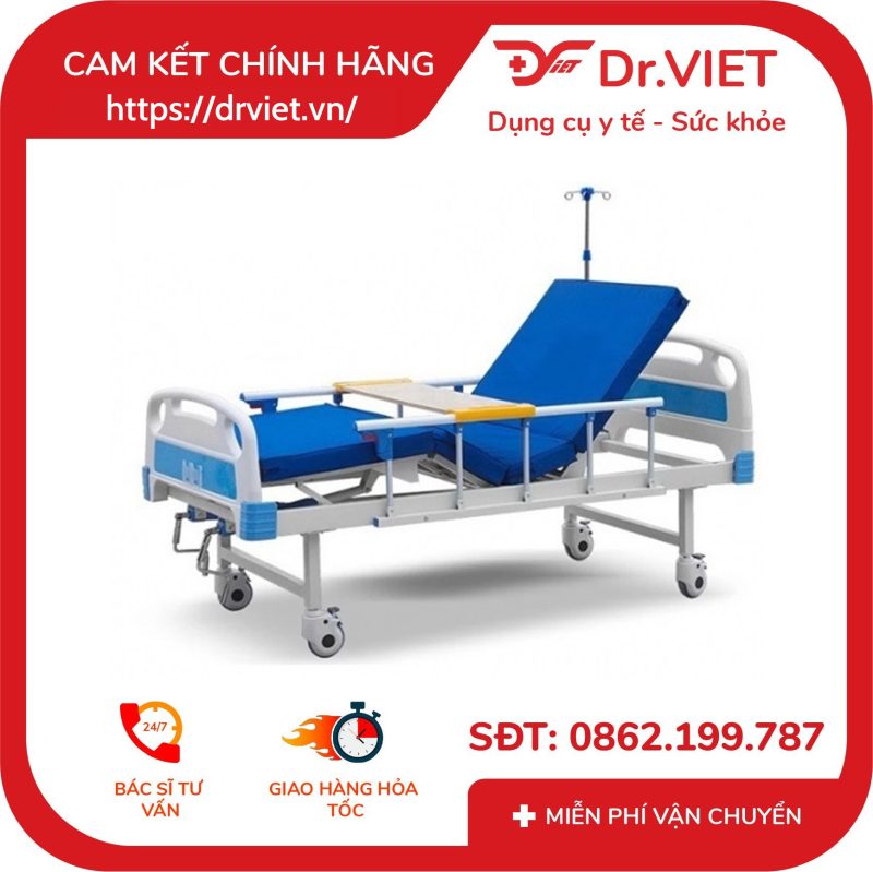 Giường bệnh nhân 2 tay quay Tajermy TJM-G02