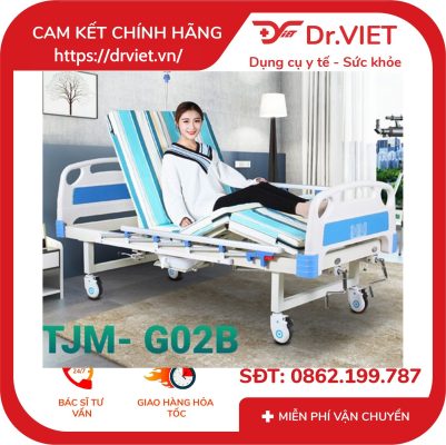 Giường bệnh nhân 2 tay quay Tajermy TJM-G02B