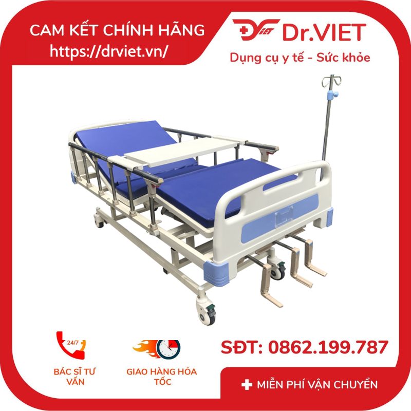 Giường Bệnh Nhân 3 Tay Quay Maidesite M08