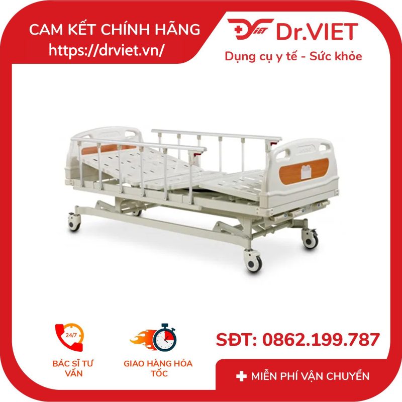 Giường Bệnh Nhân 3 Tay Quay Maidesite M08
