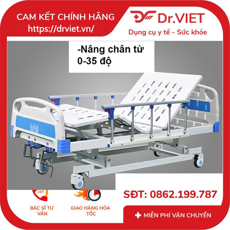 Giường bệnh nhân 3 tay quay TJM-G03 16 Giường bệnh nhân 3 tay quay TJM-G03